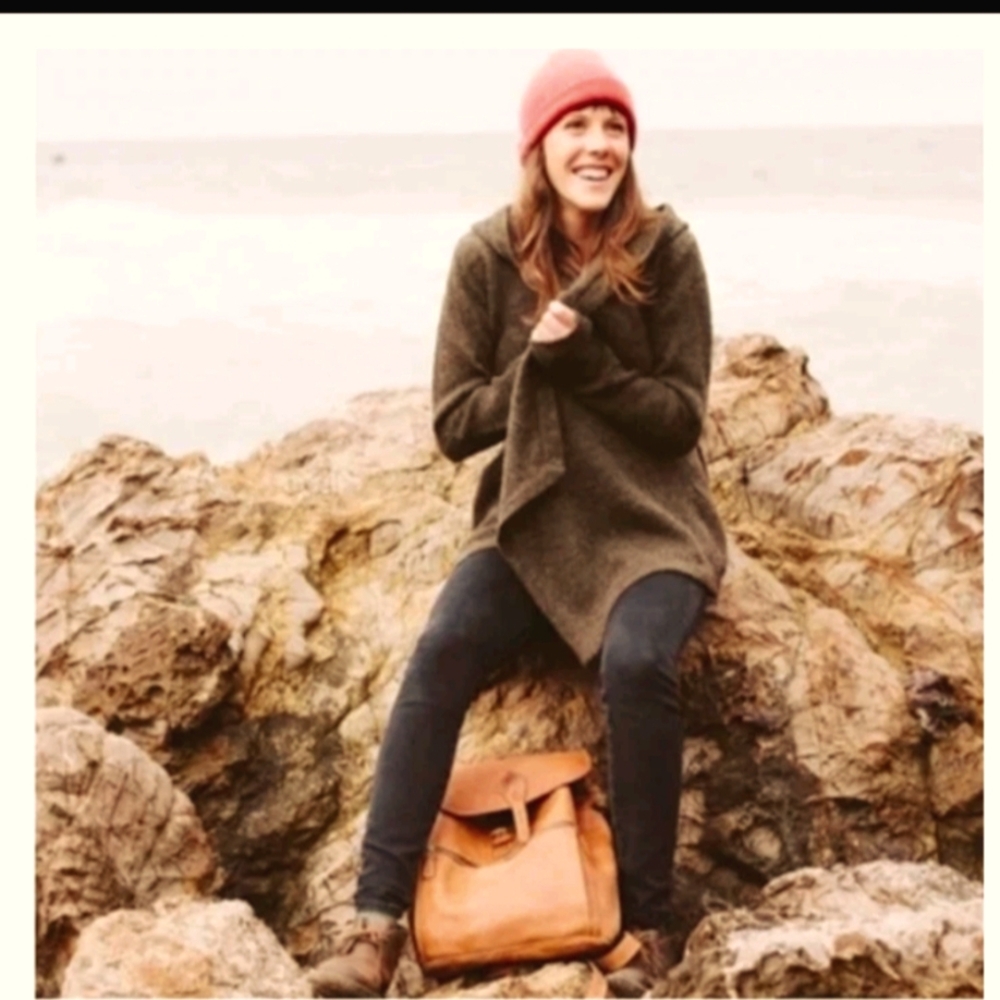 Betabrand Black Sheep and Alpaca Wool Cardigan Size S/M